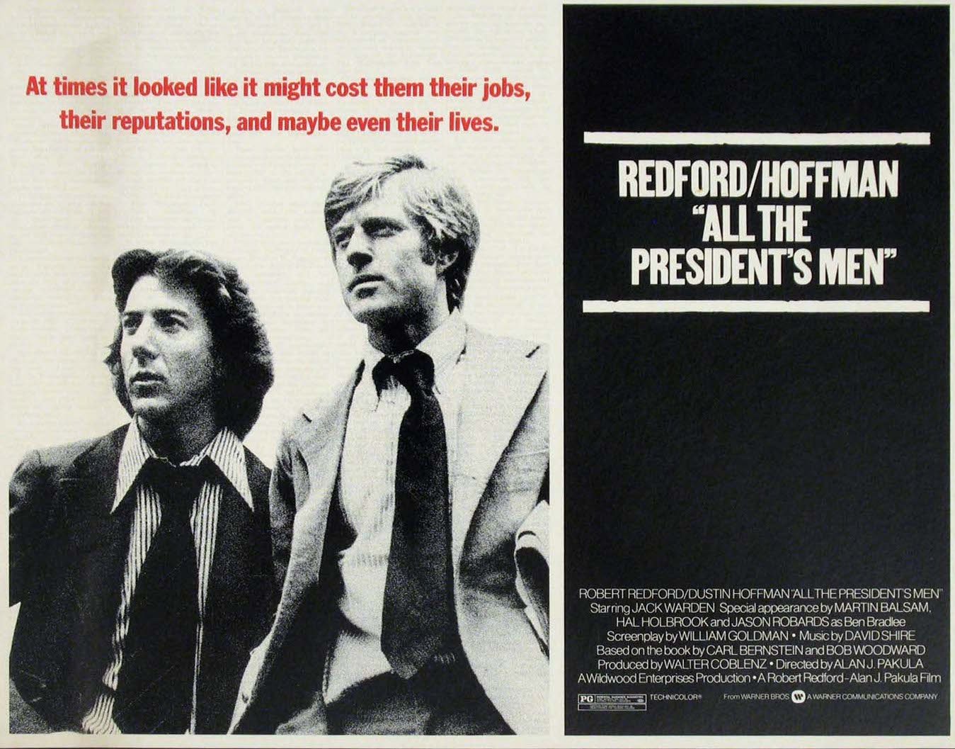 40th anniversary of Watergate scandal film All the President’s Men