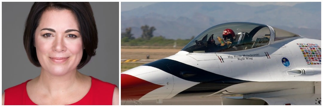 LEADERSHIP Q&A: FIRST WOMAN USAF THUNDERBIRD PILOT IS ROCK STAR AVIATOR